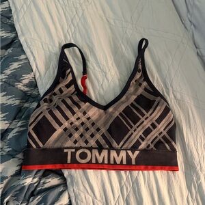 Tommy Hilfiger Navy & Light Blue Sports Bra